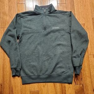 Columbia Men's Dark Gray Zip-Up Sweater Size Small